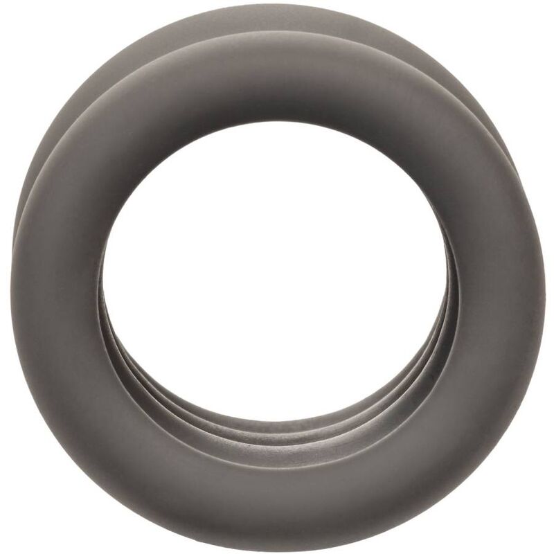 CALEXOTICS - ANNEAU D'EXTENSION DOUBLE SCROTUM ALPHA NOIR