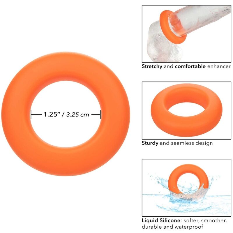 CALEXOTICS - ANNEAU ALPHA PROLONGÉ GRAND ORANGE