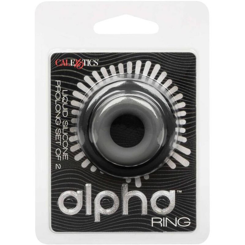 CALEXOTICS - LOT DE 2 BAGUES PROLONGÉES ALPHA GRIS