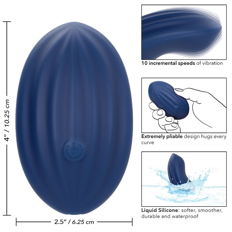 CALEXOTICS - CACHEMIRE VELOURS CURVE BLEU