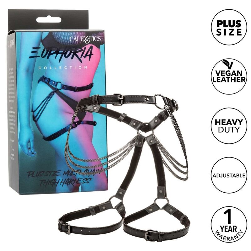 CALEXOTICS - HARNAIS DE CUISSE EUPHORIA CHAÎNE GRANDE TAILLE