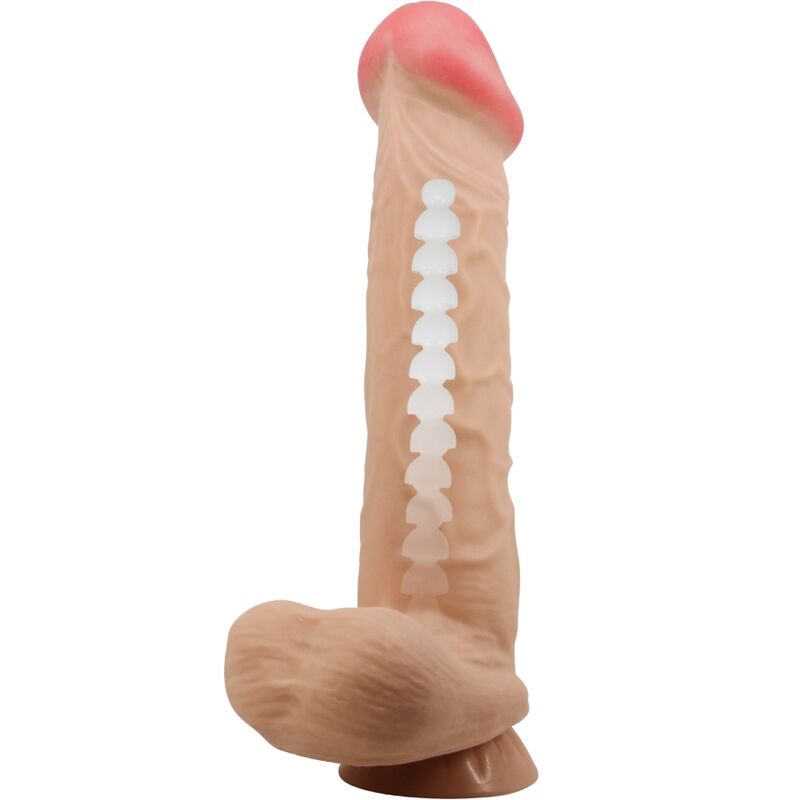 PRETTY LOVE - SÉRIE PEAU COULISSANTE GODE RÉALISTE AVEC VENTOUSE PEAU COULISSANTE 26 CM