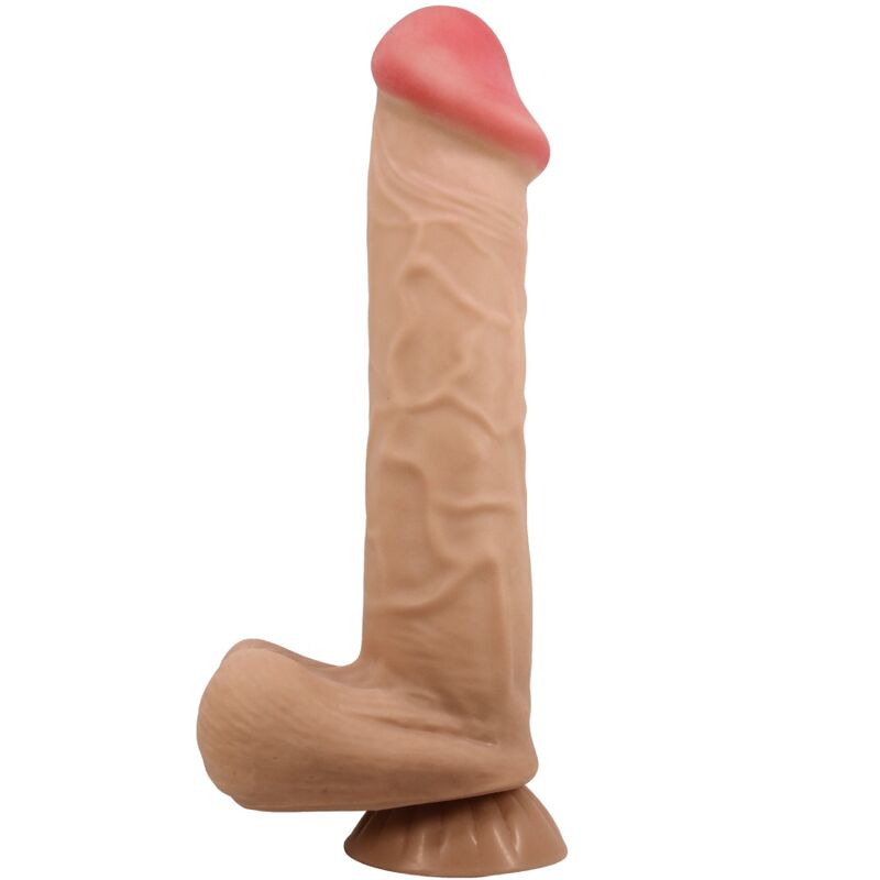 PRETTY LOVE - SÉRIE PEAU COULISSANTE GODE RÉALISTE AVEC VENTOUSE PEAU COULISSANTE 26 CM