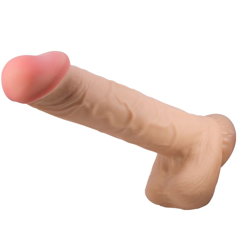 PRETTY LOVE - SÉRIE PEAU COULISSANTE GODE RÉALISTE AVEC VENTOUSE PEAU COULISSANTE 26 CM