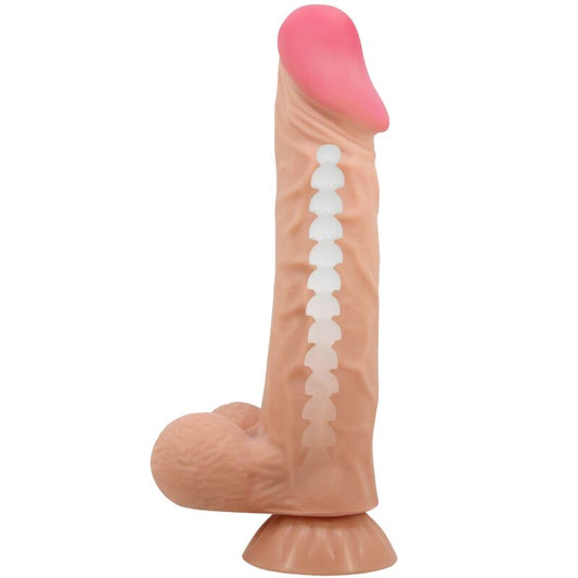 PRETTY LOVE - SÉRIE PEAU COULISSANTE GODE RÉALISTE AVEC VENTOUSE PEAU COULISSANTE 24 CM