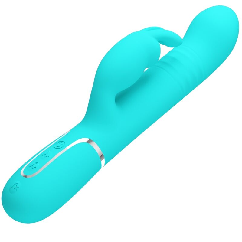 PRETTY LOVE - COALE RABBIT VIBRATOR WITH WATER GREEN PEARLS