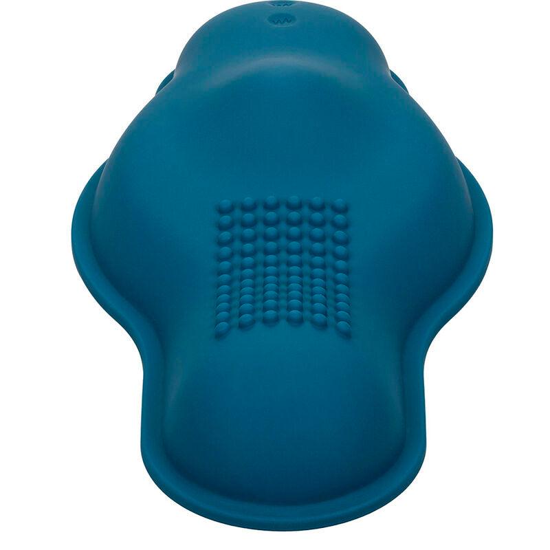 CALEXOTICS - RIDER DOUBLE MOTEUR MASSAGER TÉLÉCOMMANDE BLEU