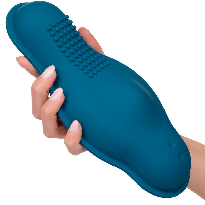 CALEXOTICS - RIDER DOUBLE MOTEUR MASSAGER TÉLÉCOMMANDE BLEU