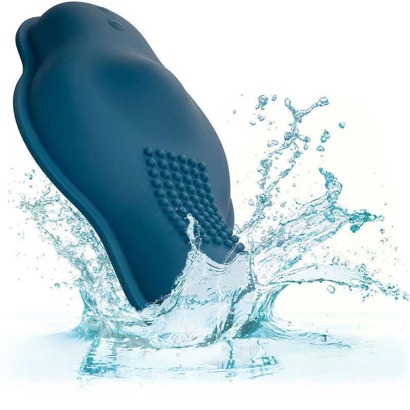 CALEXOTICS - RIDER DOUBLE MOTEUR MASSAGER TÉLÉCOMMANDE BLEU