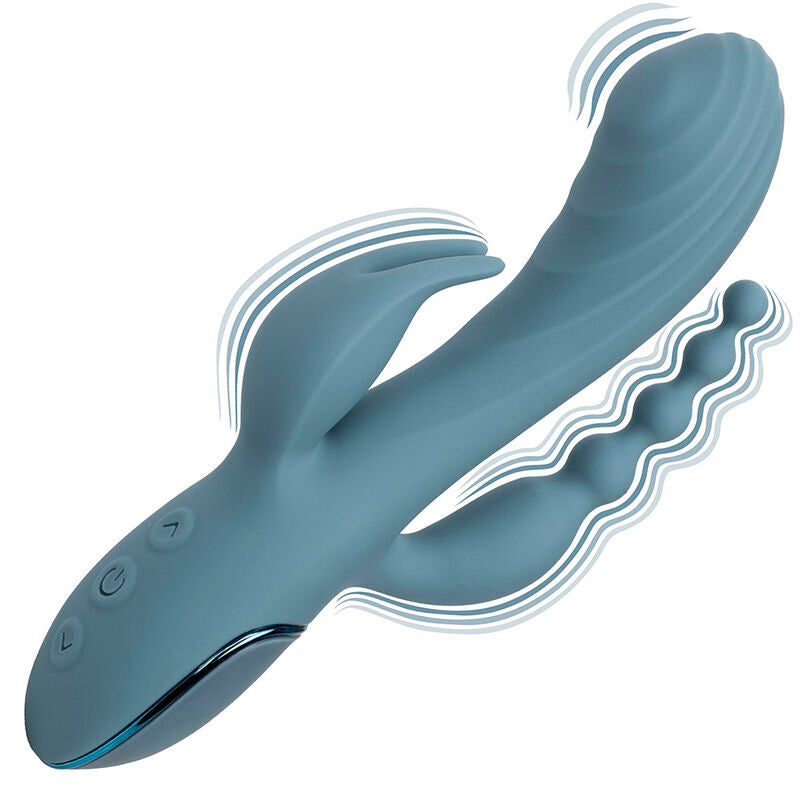 CALEXOTICS - GREY ECSTASY TRIPLE VIBRATOR