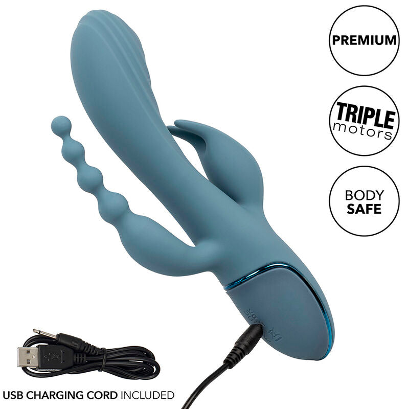 CALEXOTICS - GREY ECSTASY TRIPLE VIBRATOR