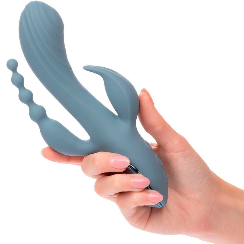 CALEXOTICS - GREY ECSTASY TRIPLE VIBRATOR
