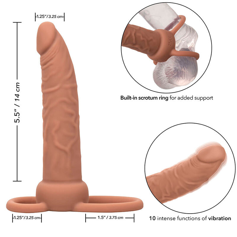 CALEXOTICS - PERFORMANCE MAXX DOUBLE PÉNÉTRATEUR RECHARGEABLE POUR PEAUX FONCÉES