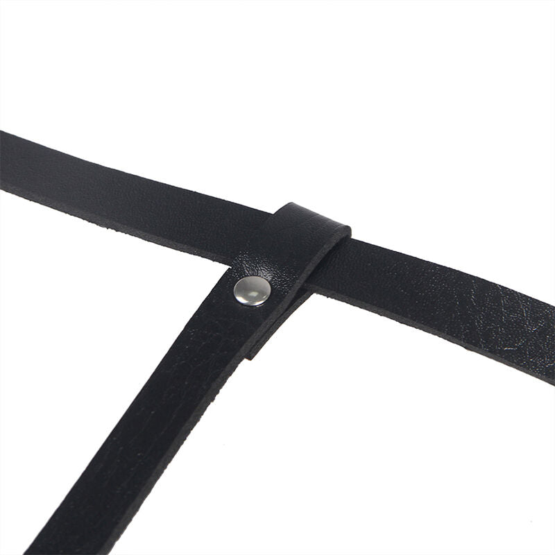 SUBBLIME - HARNAIS CORPOREL EN CUIR NOIR TAILLE UNIQUE