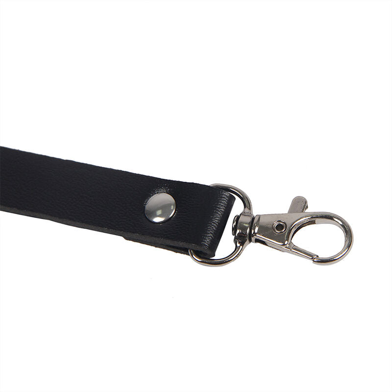 SUBBLIME - HARNAIS CORPOREL À BRETELLES RÉGLABLES EN CUIR NOIR TAILLE UNIQUE