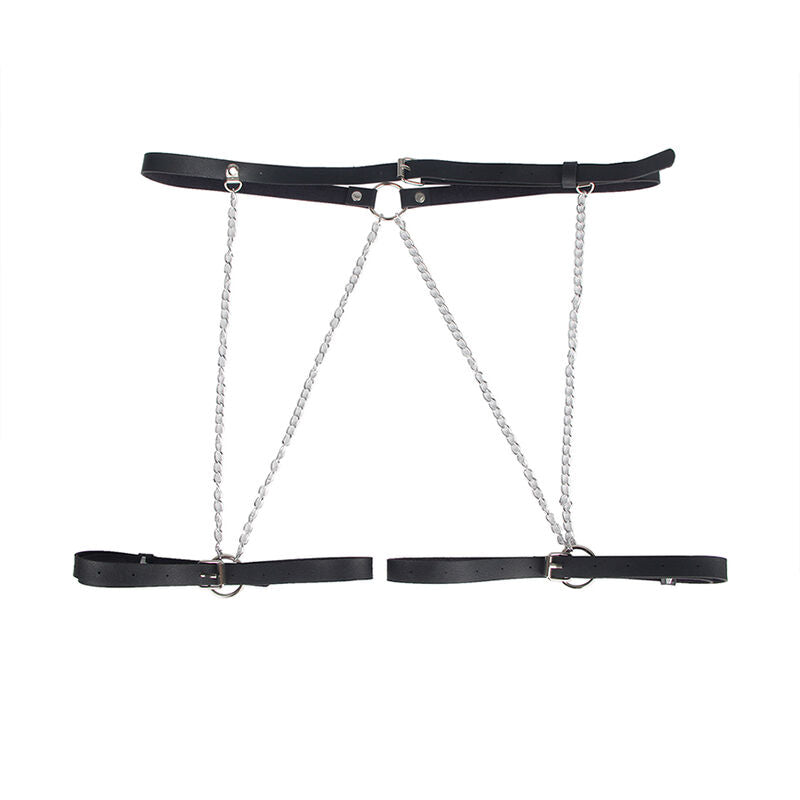 SUBBLIME - HARNAIS EN CUIR NOIR EN FORME DE CEINTURE TAILLE UNIQUE