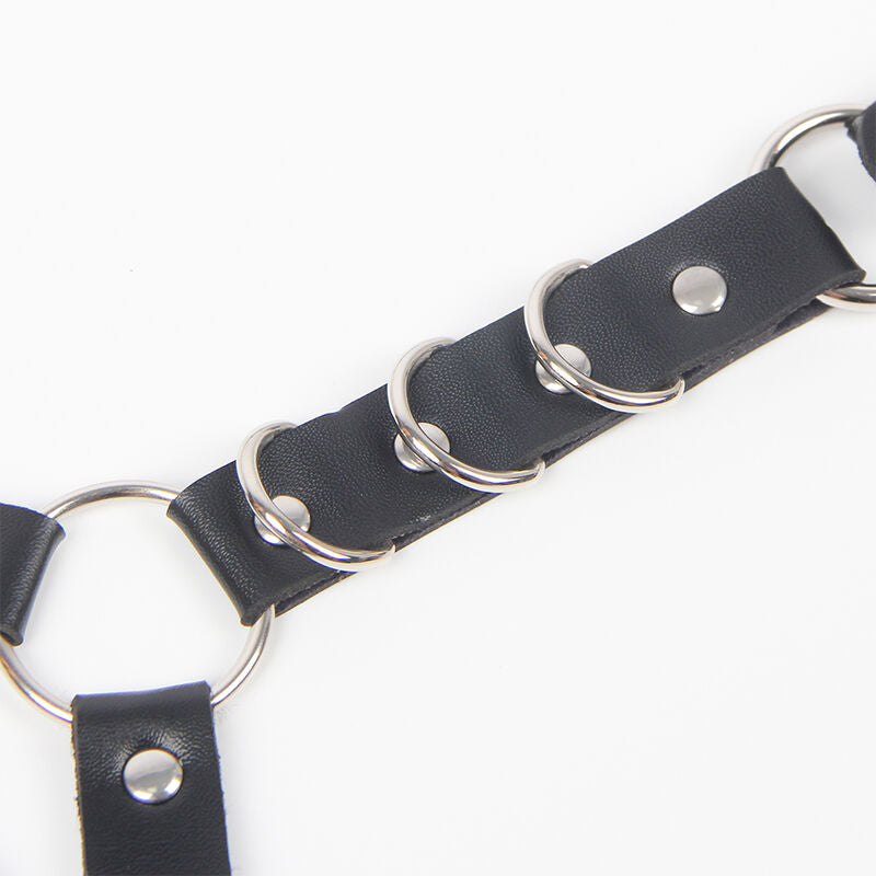 SUBBLIME - HARNAIS CEINTURE ET JARRETELLE DÉTAIL ANNEAUX ET CHAÎNE TAILLE UNIQUE
