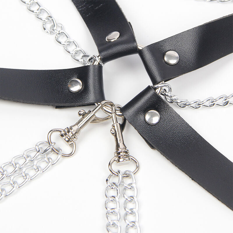 SUBBLIME - SOUTIEN-GORGE HARNAIS À DÉTAILS DE CHAÎNE TAILLE UNIQUE