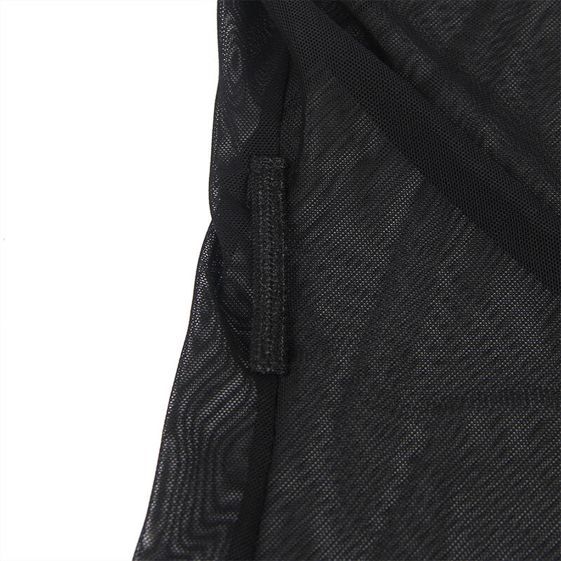 SUBBLIME - Robe en tissu transparent avec détails en dentelle noire, S/M