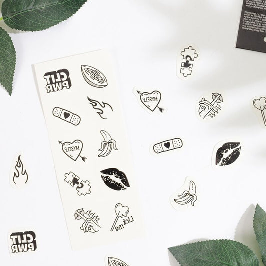 SECRET PLAY - LOT DE 10 TATOUAGES TEMPORAIRES COLLECTION CANDY
