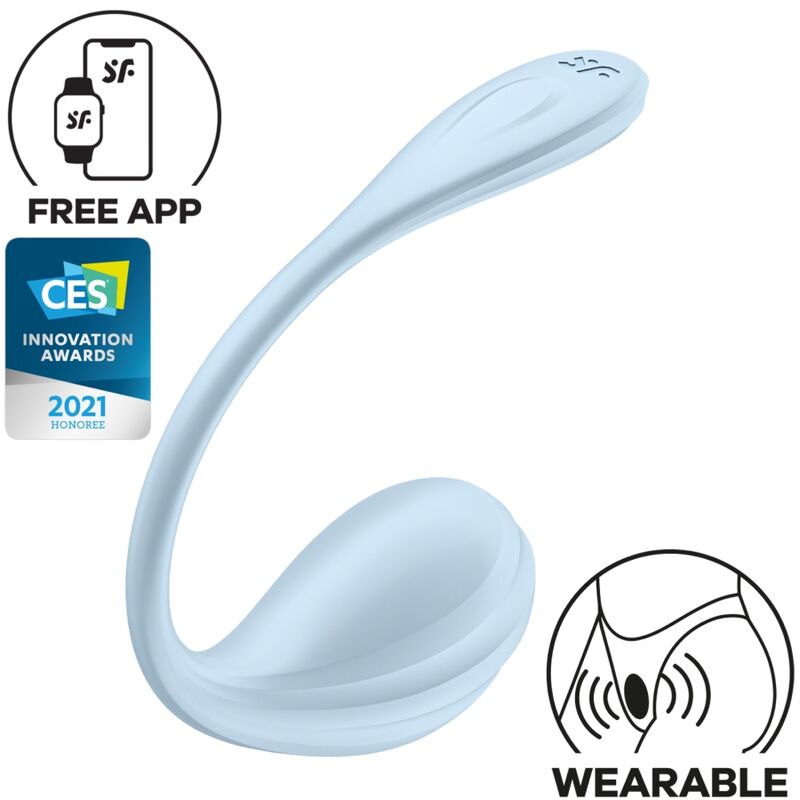 SATISFYER - SMOOTH PETAL G-SPOT STIMULATOR CELESTE FREE APP