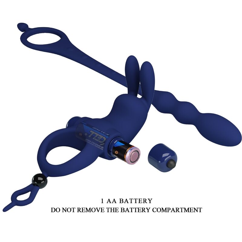 PRETTY LOVE - AYAD RABBIT BAGUE VIBRANTE AVEC PLUG BLEU