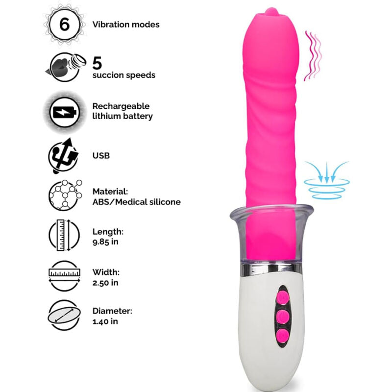 ARMONY - VIBRATEUR LIBERTY ET POUSSÉE AVEC LA LANGUE