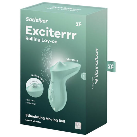 SATISFYER - VIBRATEUR CLITORISÉ EXCITERRR À POSER MENTHE