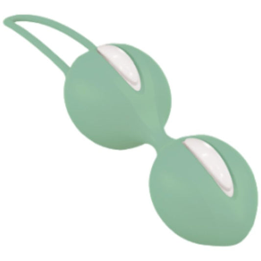 FUN FACTORY - SMARTBALLS DUO BALLES PELVIENNES BLANCHES / VERT PISTACHE