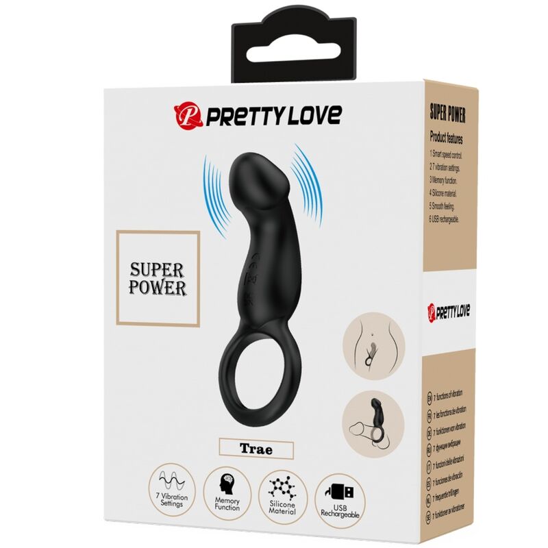 PRETTY LOVE - APPORTE UN ANNEAU VIBRANT AVEC STIMULATEUR NOIR
