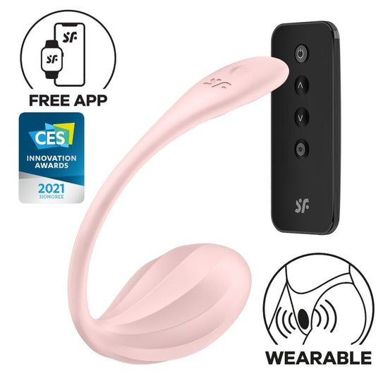 SATISFYER - STIMULATEUR DE POINT G À PÉTALES CÔTELÉES TÉLÉCOMMANDE ROSE APPLICATION GRATUITE