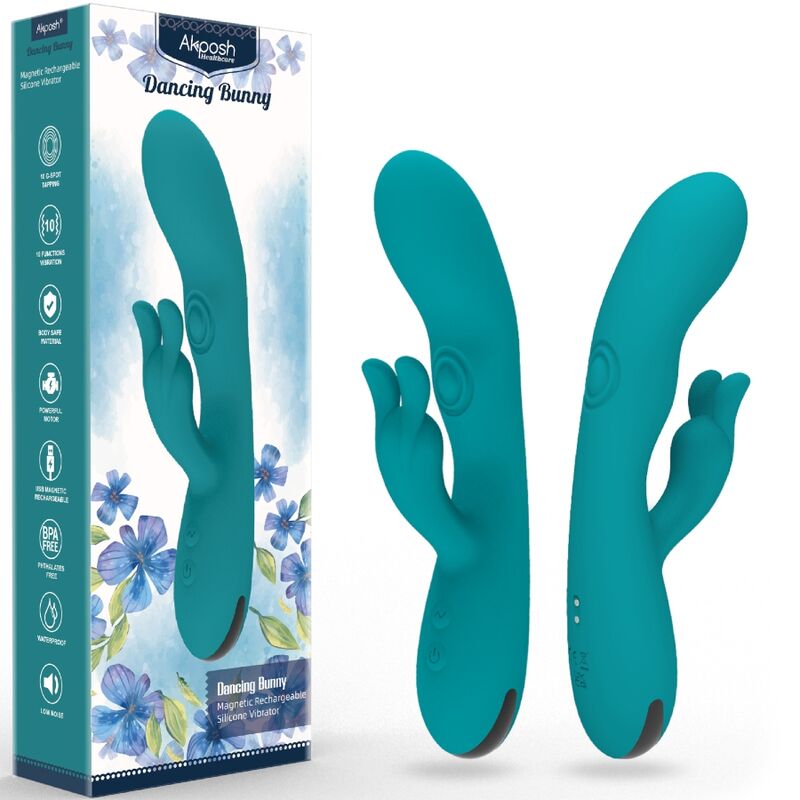 ARMONY - VIBRATEUR LAPIN DANSANT 10 VITESSES VERT