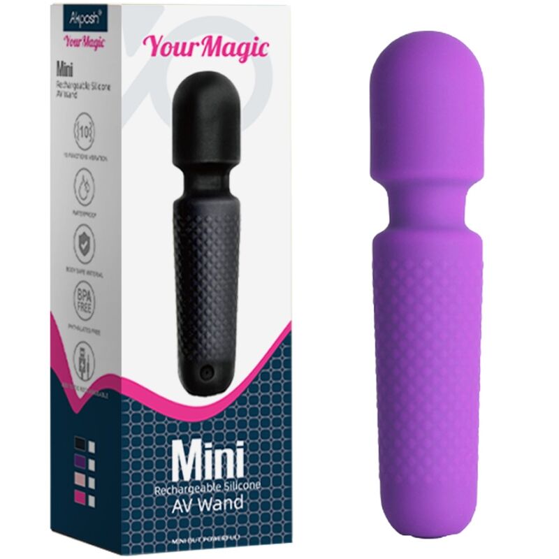 ARMONY - VOTRE MASSEUR & VIBRATEUR MAGIQUE RECHARGEABLE 10 VIBRATIONS SILICONE VIOLET