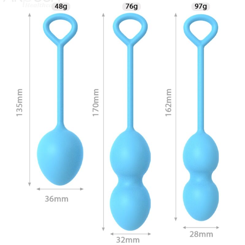 ARMONY - ANABIOSE POIDS VAGINAUX 3 NIVEAUX BLEU