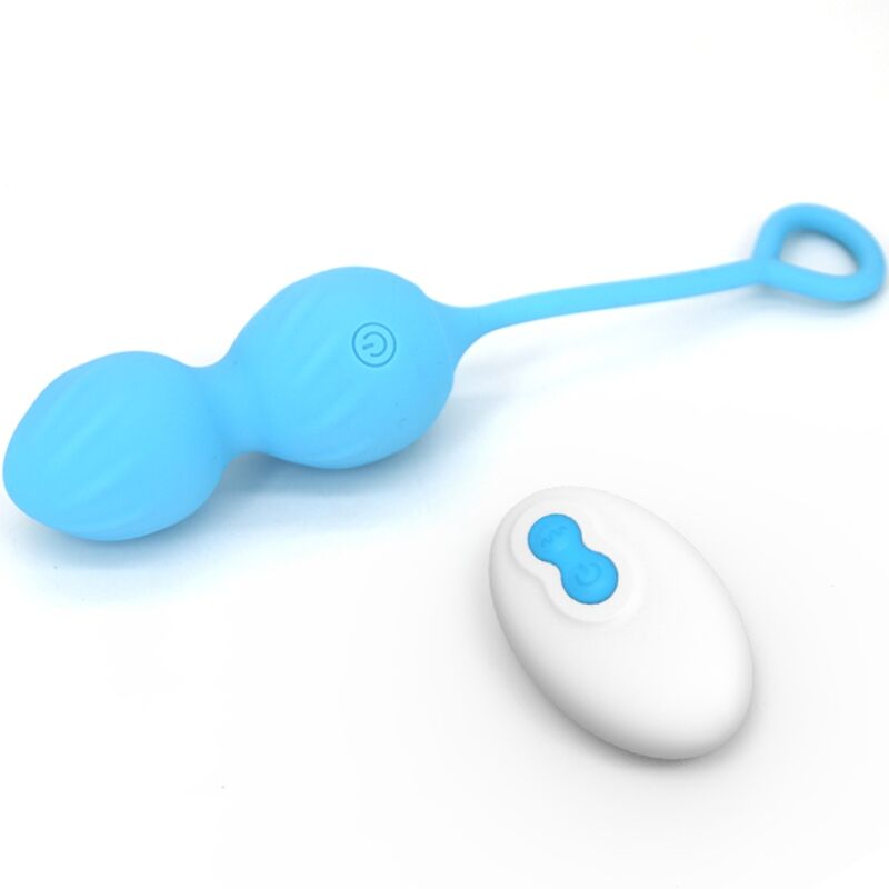 ARMONY - BLOSSOMS VIBRATEUR POIDS VAGINAUX TÉLÉCOMMANDE 10 VIBRATIONS BLEU