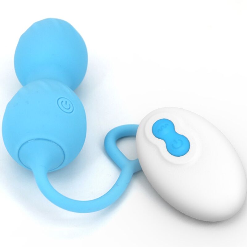 ARMONY - BLOSSOMS VIBRATEUR POIDS VAGINAUX TÉLÉCOMMANDE 10 VIBRATIONS BLEU