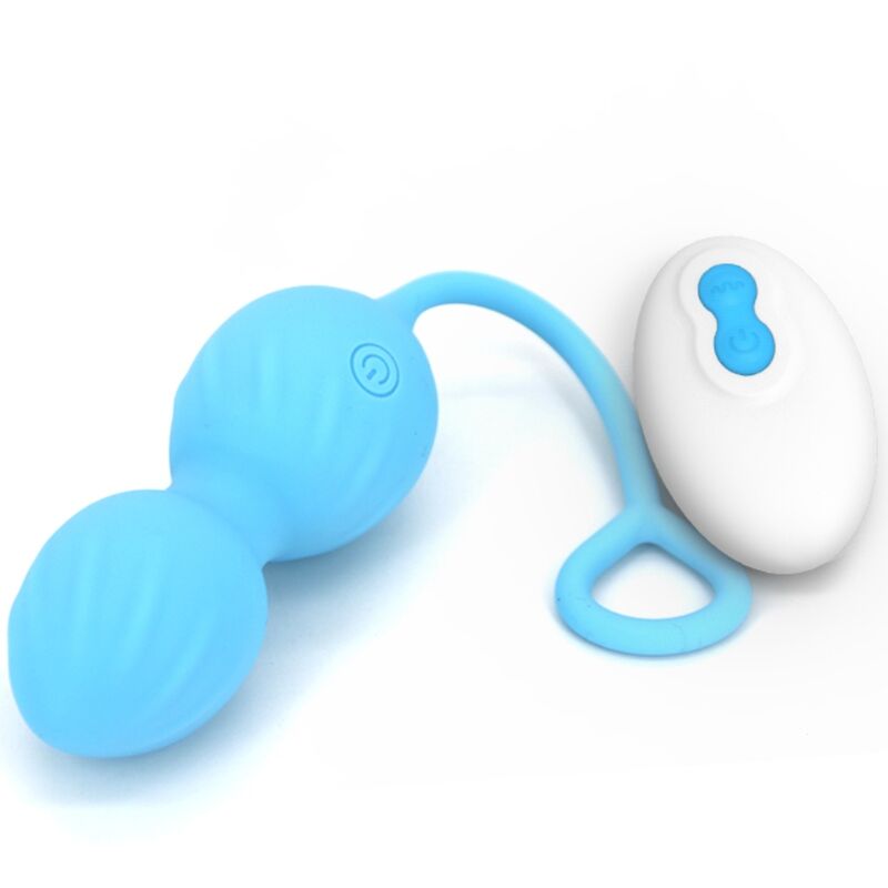 ARMONY - BLOSSOMS VIBRATEUR POIDS VAGINAUX TÉLÉCOMMANDE 10 VIBRATIONS BLEU