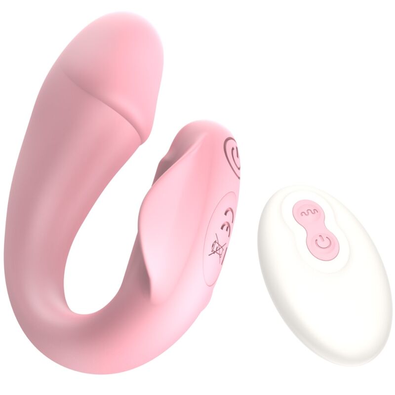 ARMONY - FRESHFUN CICI STRAP-ON VIBRATEUR TÉLÉCOMMANDE ET APPLICATION 10 VIBRATIONS ROSE