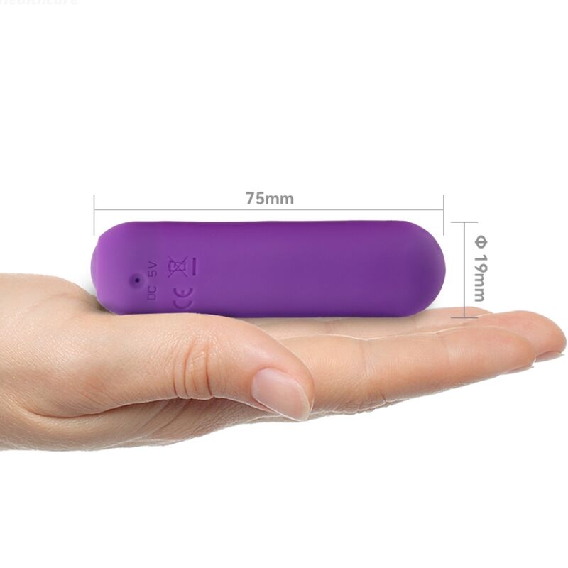 ARMONY - SPLASH HAHA BULLET VIBRANT EN SILICONE 10 VIBRATIONS 75 X 19 CM VIOLET
