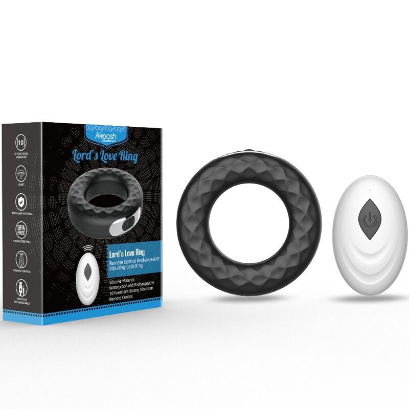 ARMONY - LORD'S LOVE BAGUE VIBRANTE TÉLÉCOMMANDE NOIRE