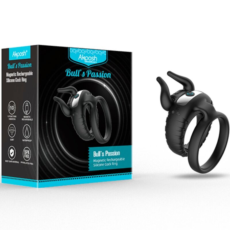 ARMONY - BULL'S PASSION BAGUE VIBRANTE 10 VITESSES NOIRE