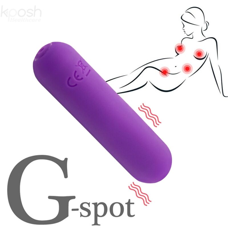 ARMONY - SPLASH JOLINE BULLET VIBRANT EN SILICONE TÉLÉCOMMANDE 10 VIBRATIONS 6,5 X 1,5 CM VIOLET