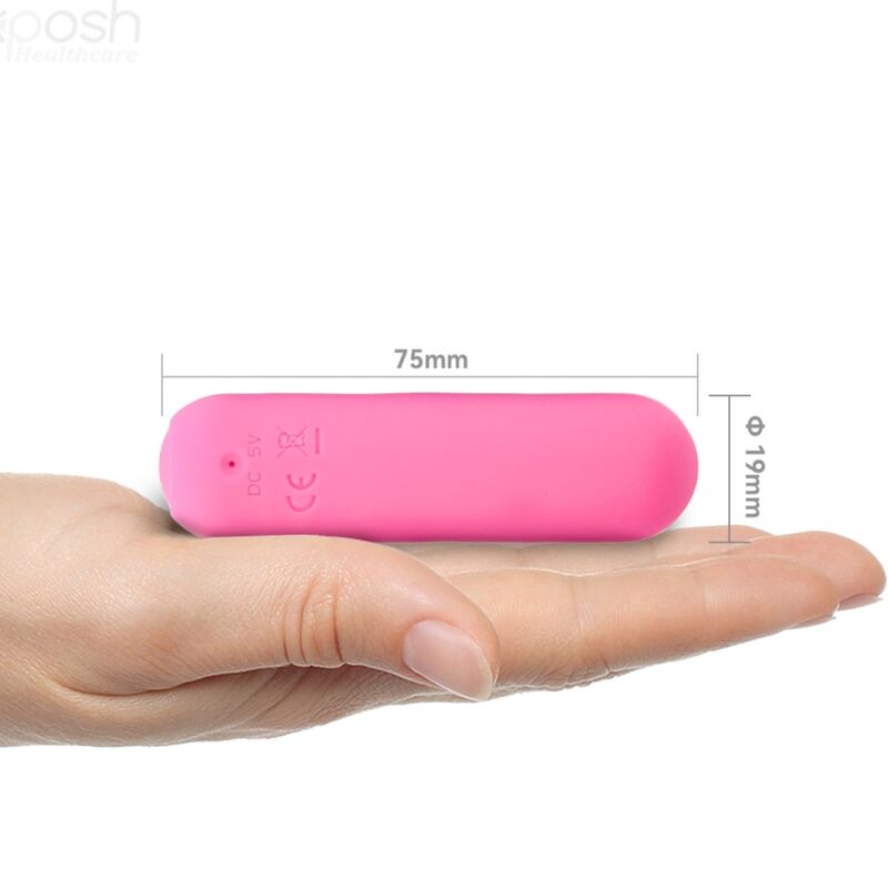 ARMONY - SPLASH JOIE BULLET VIBRANT EN SILICONE TÉLÉCOMMANDE 10 VIBRATIONS 75 X 19 CM ROSE