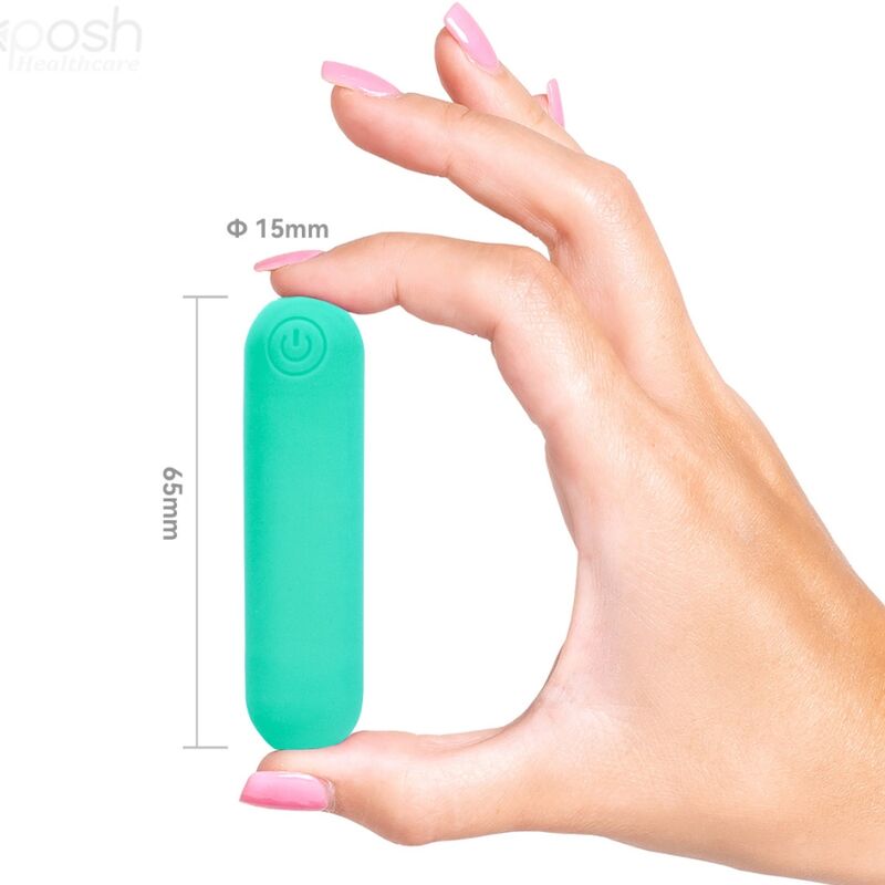 ARMONY - SPLASH JOLINE BULLET VIBRANT EN SILICONE TÉLÉCOMMANDE 10 VIBRATIONS 65 X 15 CM VERT
