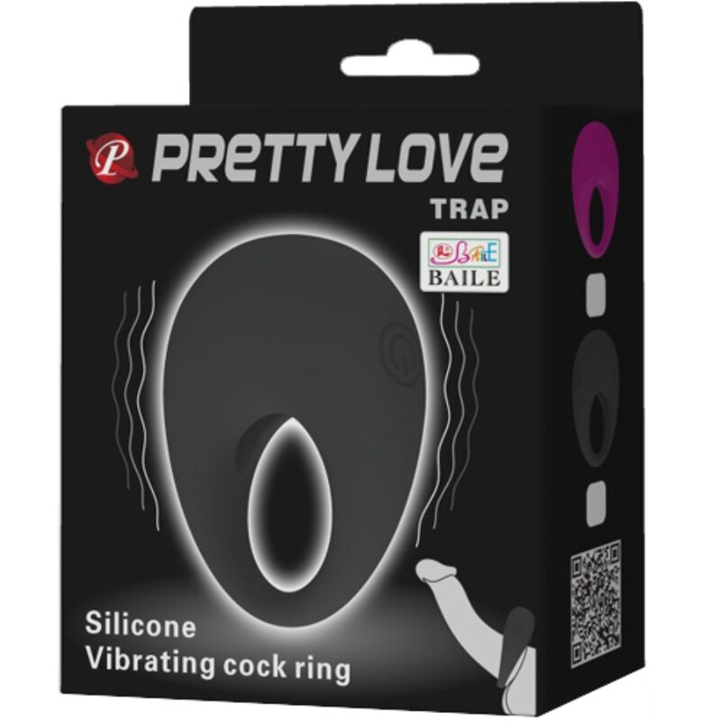PRETTY LOVE - BAGUE VIBRANTE NOIRE TRAP