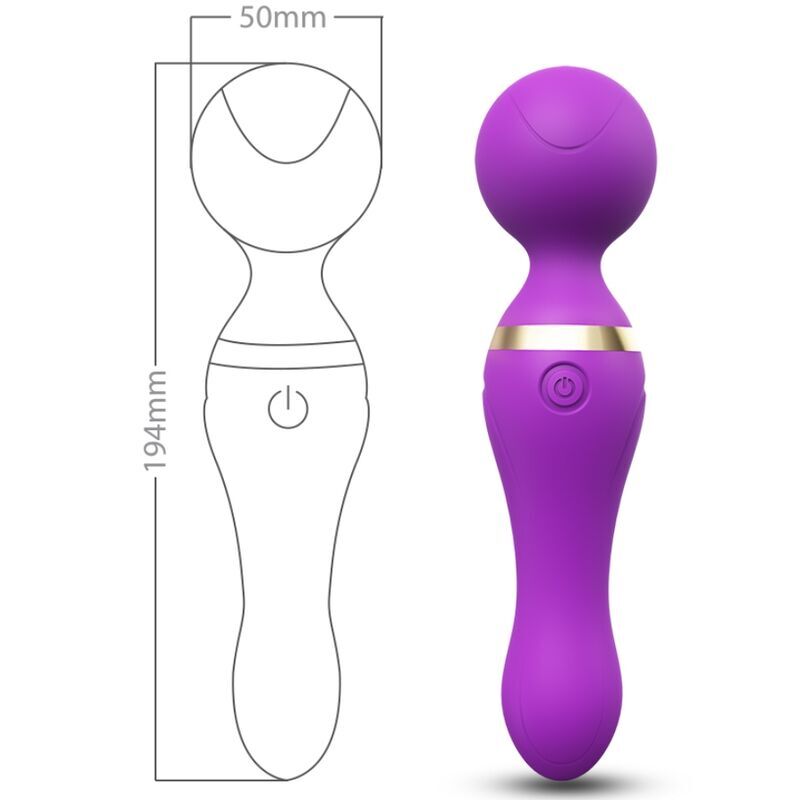 ARMONY - FREEZA MASSEUR & VIBRATEUR TÊTE FLEXIBLE VIOLET