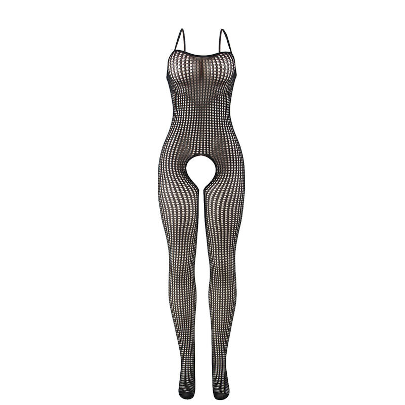 SUBBLIME - 951726 BODYSTOCKING NOIR EN RÉSILLE ÉLASTIQUE SANS FOURCHE TAILLE UNIQUE