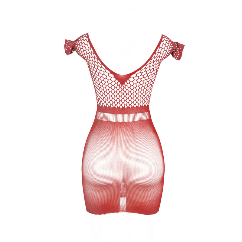 SUBBLIME - 951924 ROBE COURTE EN RÉSEILLE AU CROCHET ROUGE TAILLE UNIQUE