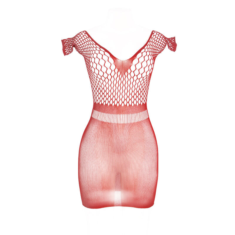 SUBBLIME - 951924 ROBE COURTE EN RÉSEILLE AU CROCHET ROUGE TAILLE UNIQUE