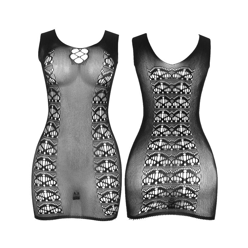 SUBBLIME - 952167 ROBE COURTE EN RÉSILLE STRETCH NOIRE TAILLE UNIQUE